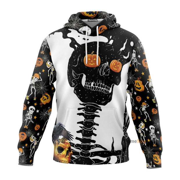 Halloween Head Skull 3D Printed Hoodie QT210389Tf