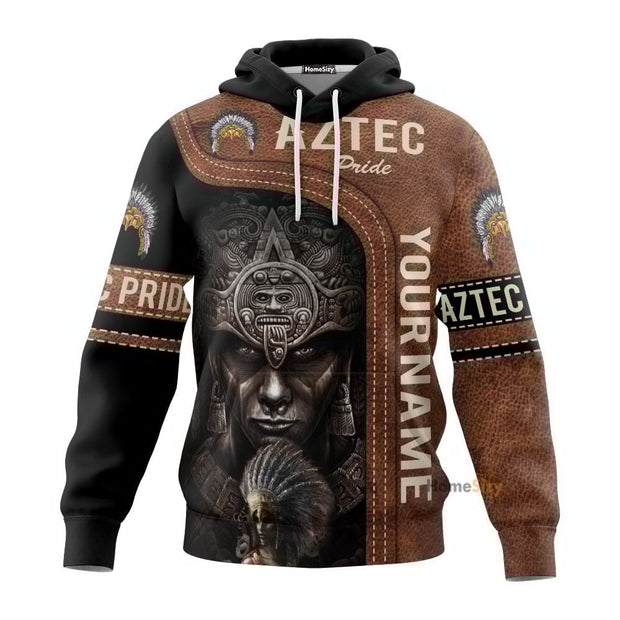 Personalized Custom Name Aztec Warrior All over Hoodie 3d QT205004Hf