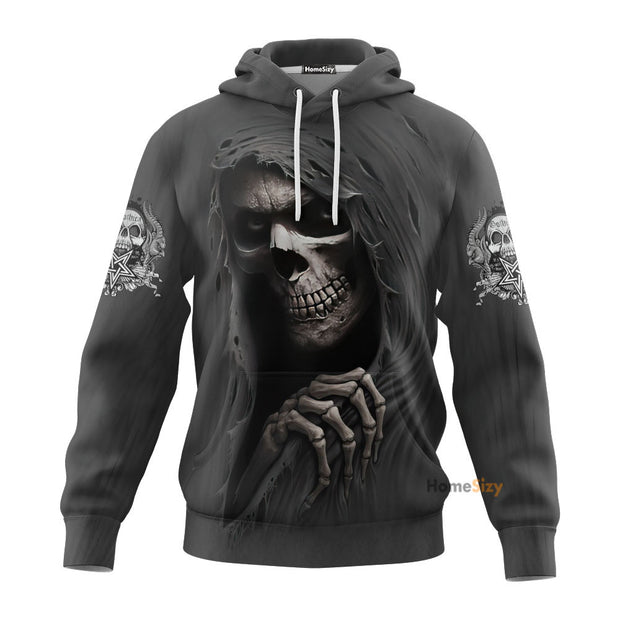 Skull Tattoo All over Hoodie 3D QT306298Hf