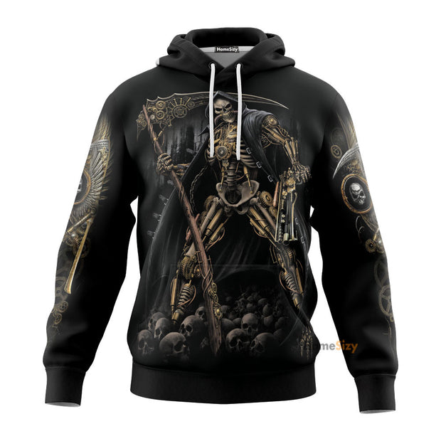 Grim reaper All over Hoodie 3d and short PL QT205092Tf