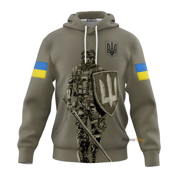 Ukraine Veteran Slava Ukraini Zipper Hoodie Ukrainian Support Merch Clothing QT206038Hg
