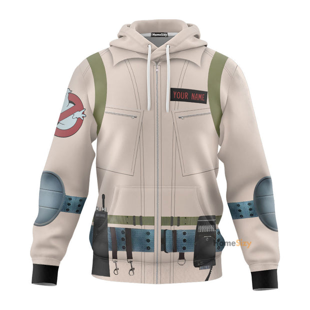 Custom Name 3D Movie Ghostbuster 1984 Suit Nude Color - Personalized Hoodie QT309591