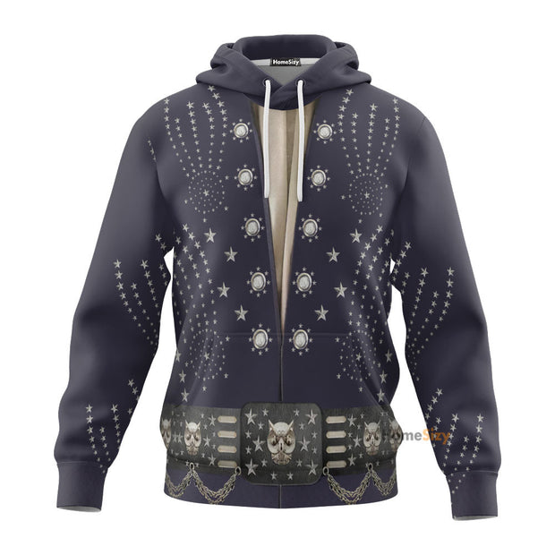 3D Owl Elvis Presley Jumpsuit Custom Cosplay Costume Tshirt Hoodie QT208232Tf