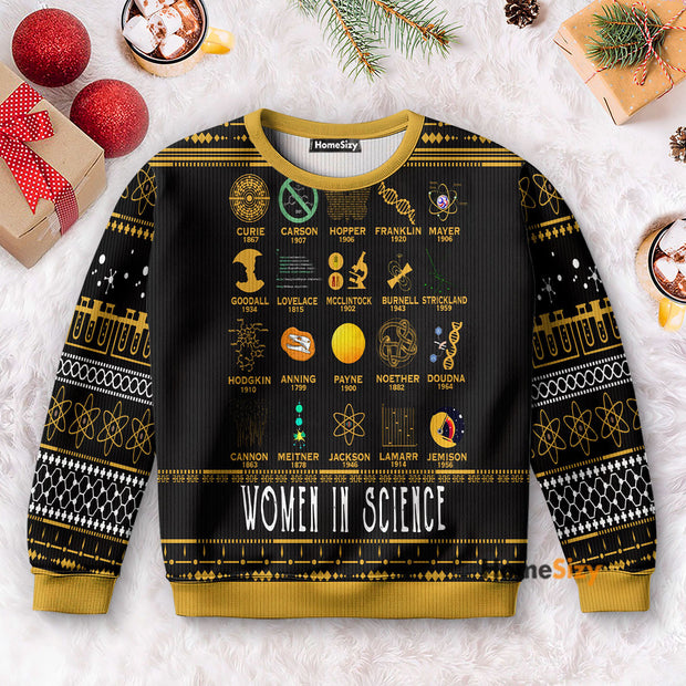 Women In Science - Christmas Gift For Adults - 3D Ugly Christmas Sweater PN112434