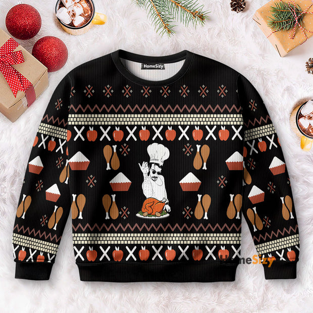 Chef Christmas - Christmas Gift For Cooking Lover - Ugly Christmas Sweater QT309172