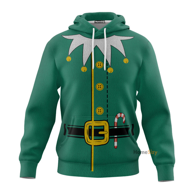 Elf Christmas - Christmas Gift For Adults - Cosplay Costume 3D Hoodie QT309213