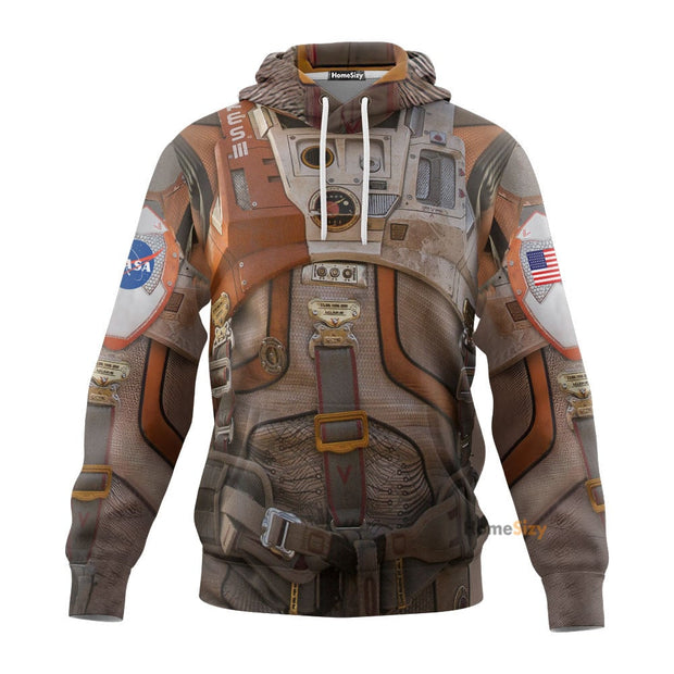 3D Nasa Movie The Martian Spacesuit Custom Cosplay Costume Hoodie QT209093Hg