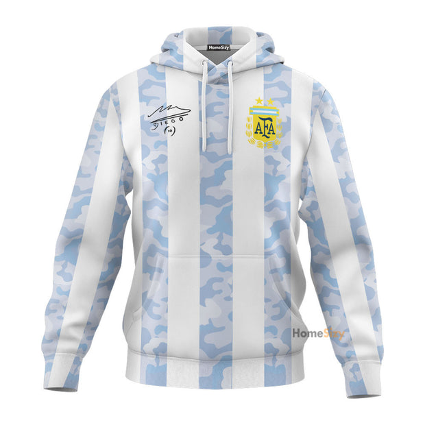 Diego Maradona Home Jersey - Cosplay Costume 3D Hoodie QT305073