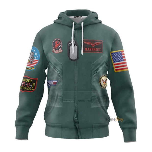 MAVERICK Custom Cosplay Costume Tshirt Sweatshirt Hoodie QT209237Hg