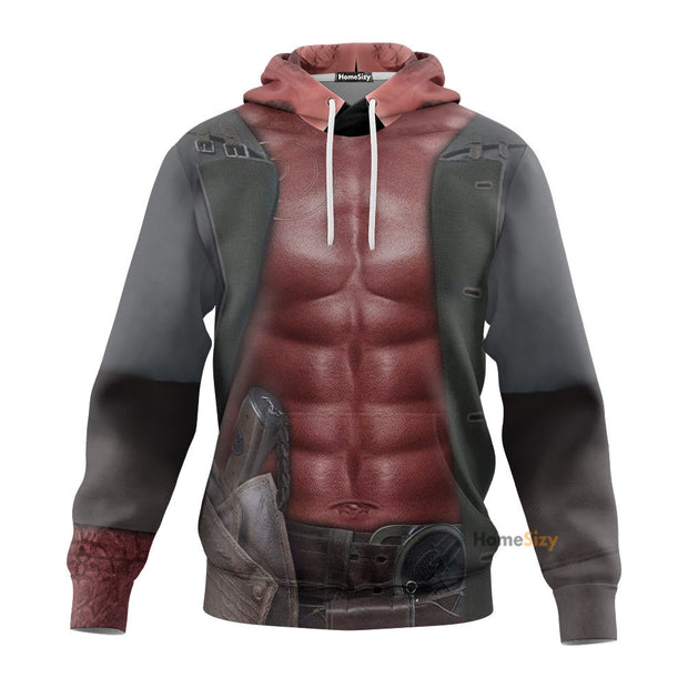 Hellboy costume Custom Cosplay Costume Tshirt Hoodie Sweatshirt QT210361