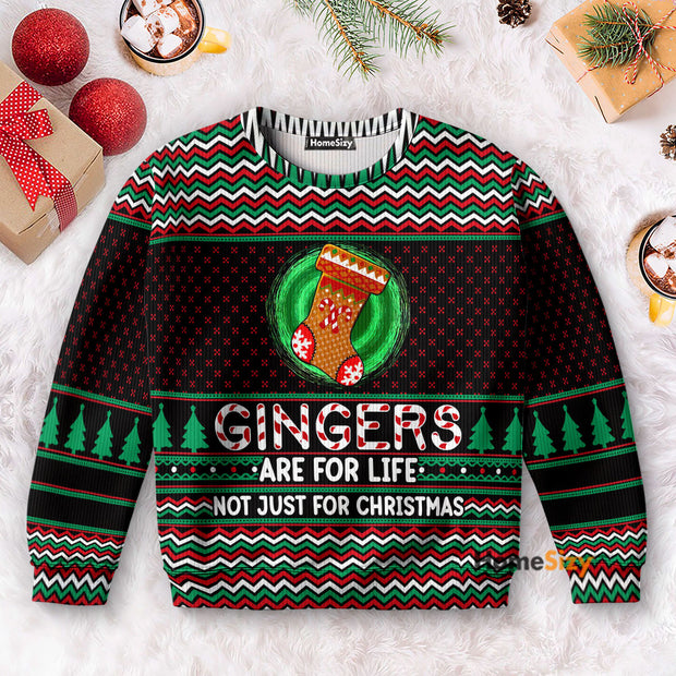 Ginger Are For Life Not Just For Christmas - Christmas Gift For Adults - Ugly Christmas Sweater