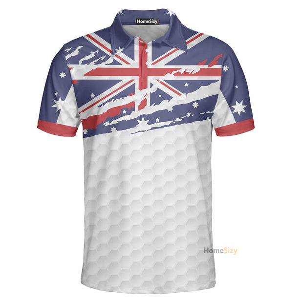 Australian Flag Golf Texture - Polo For Men - Polo QT309275
