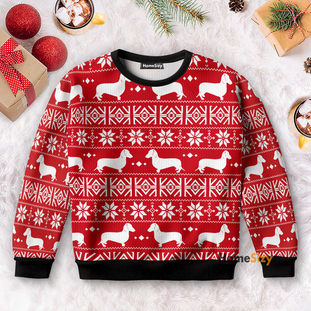 Dachshund Red Christmas - Christmas Gift For Dog Lovers - Ugly Christmas Sweater QT5120503