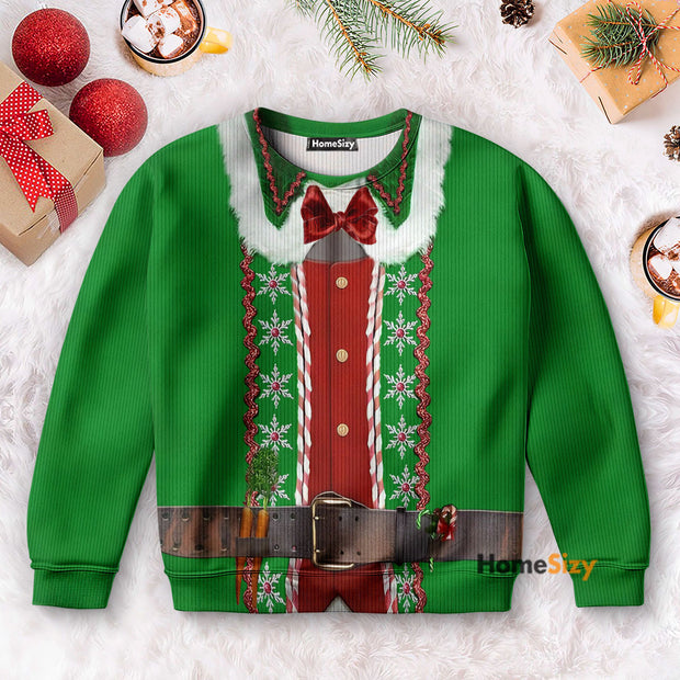 Christmas Elf - Costume Cosplay Sweatshirt Ugly Sweater