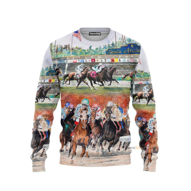Horse Racing Wild Power - 3D Sweater Ugly Sweater QT309417