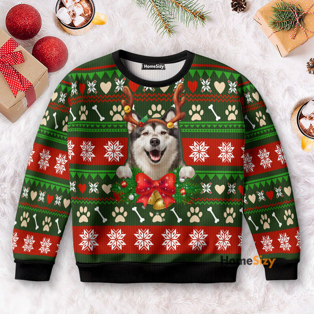 Adorable Siberian Husky - Christmas Gift For Dog Lovers - 3DUgly Christmas Sweater