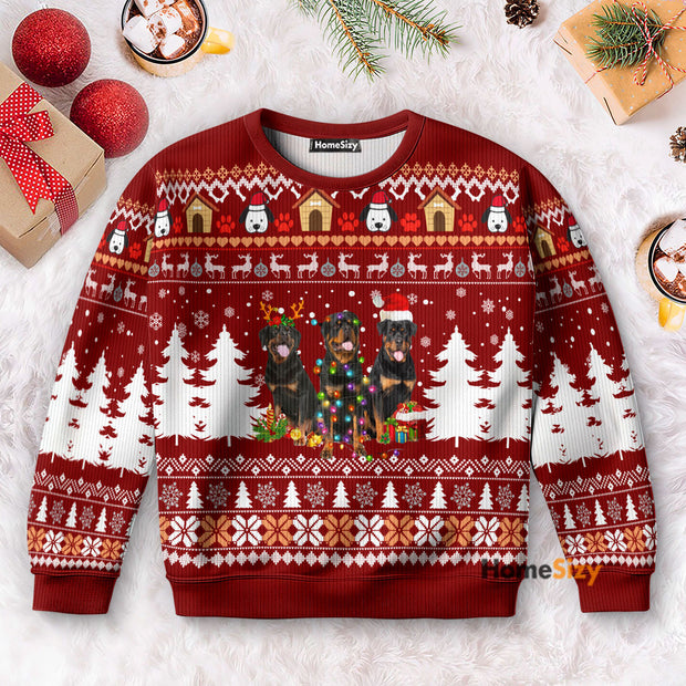 Rottweiler - Christmas Gift For Dogs Lovers - 3D Ugly Christmas Sweater PN112485