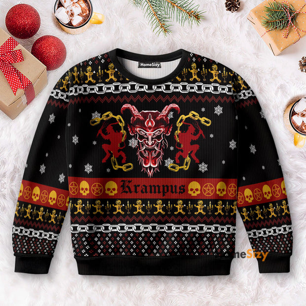 Krampus Horror - Christmas Gift For Adults - 3D Ugly Christmas Sweater QT5111901