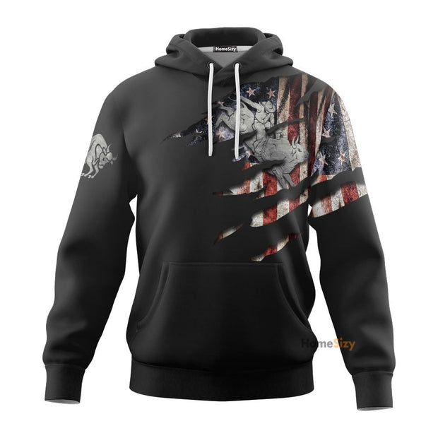Custom Name Bull Riding - Personalized 3D Hoodie QT309597