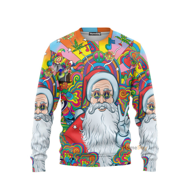 Santa Claus Hip Hop Colorful - 3D Sweatshirt QT309716