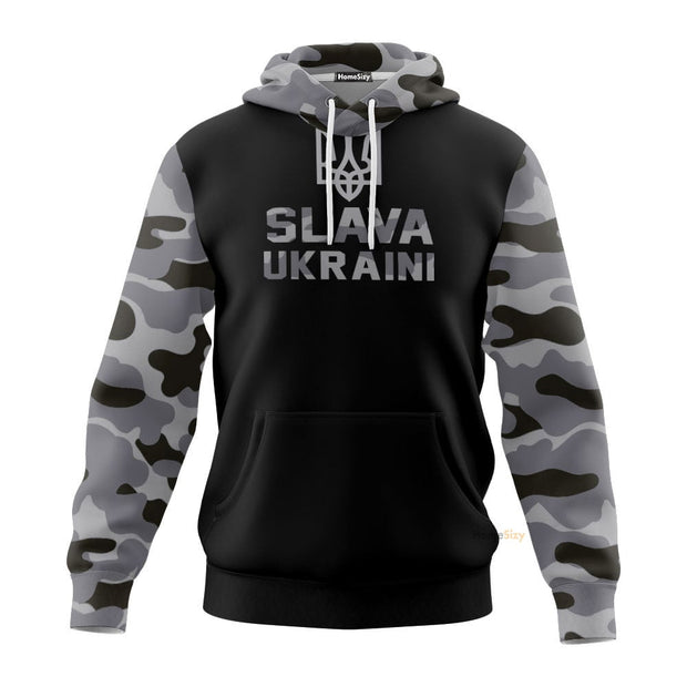 Slava Ukraini Camouflage - 3D Hoodie QT309789