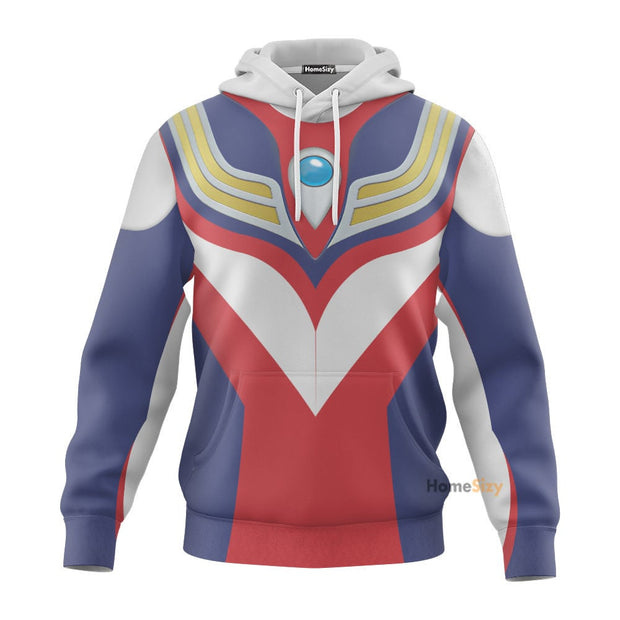 Power Rangers Ultraman Tiga - Cosplay Costume 3D Hoodie QT309845