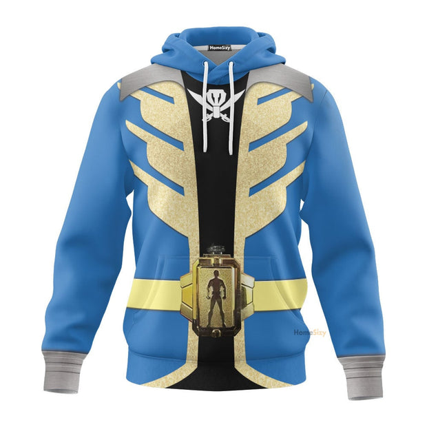 3D Power Rangers Super Megaforce Blue Ranger - Cosplay Costume 3D Hoodie QT312053