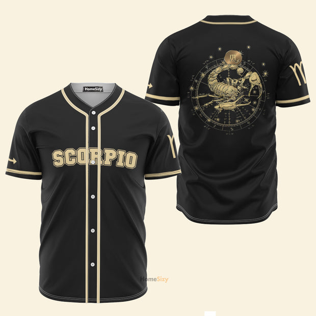 Scorpio Golden Zodiac - Baseball Jersey