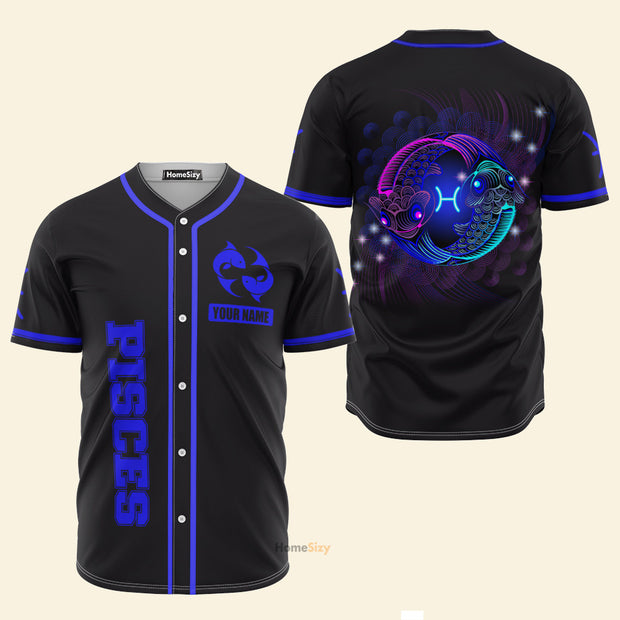 Custom Name Pisces is Amazing Zodiac - Personalized Baseball Jersey