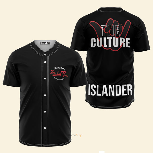 Custom Text Island Vibes - Personalized Baseball Jersey