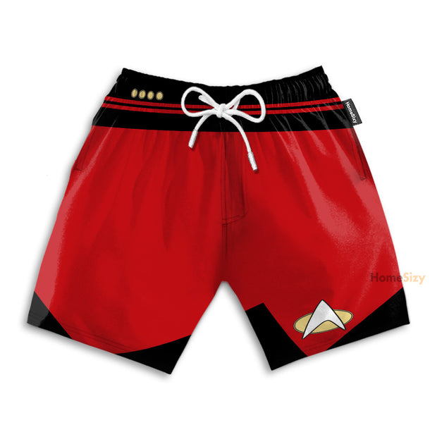 SaTr Movie Red Cosplay Costume - Beach Shorts