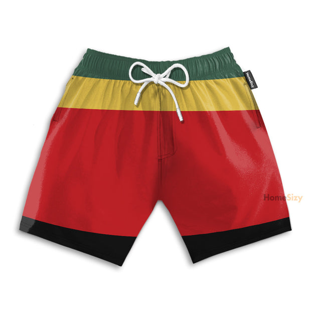 Bob Marley Cosplay Costume - Beach Shorts