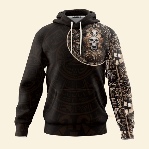 Mexican Aztec Warrior All over Hoodie 3d QB07032002S