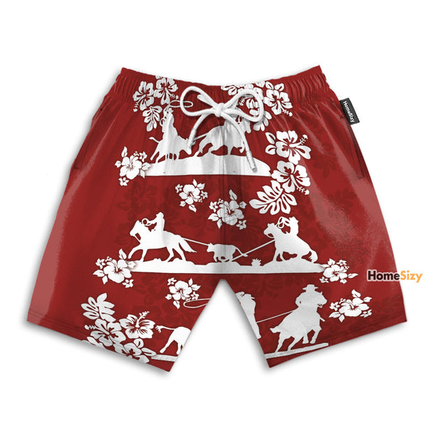 Red Team Roping - Beach Shorts