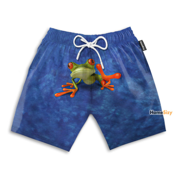Cute Frog Funny Style - Beach Shorts