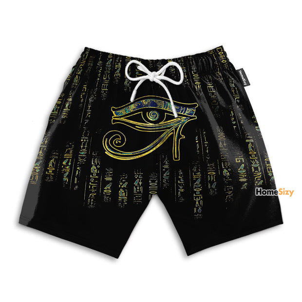 Golden Eye Of Horus - Beach Shorts