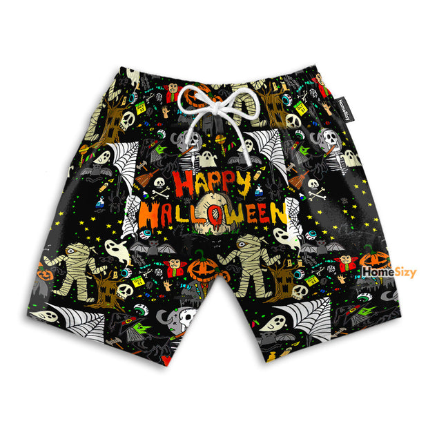 Happy Halloween Funny Style - Beach Shorts