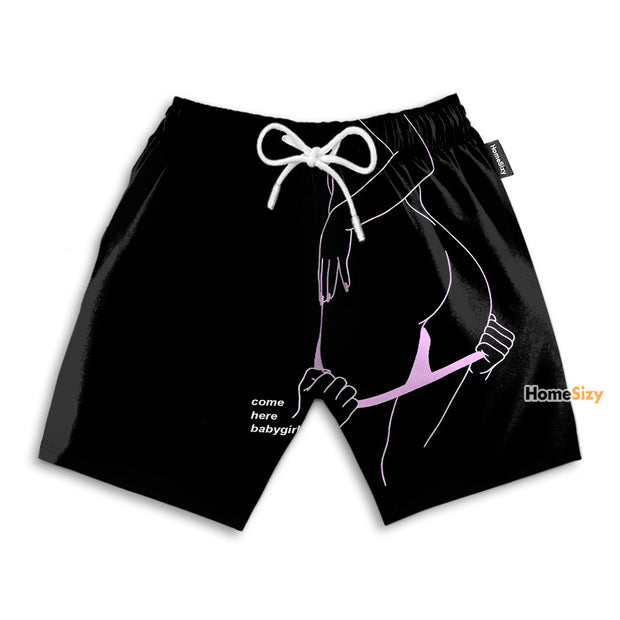 True Of Love Come Here Baby Girl - Beach Shorts