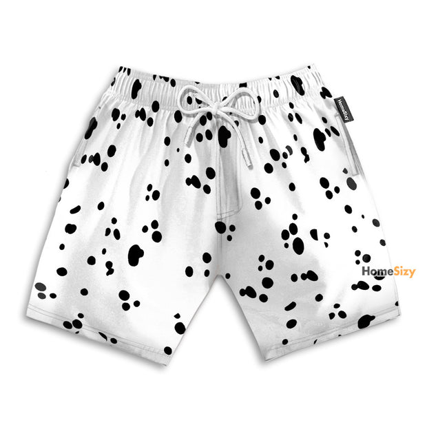 Dog Dalmatian Funny Cosplay Costume - Beach Shorts