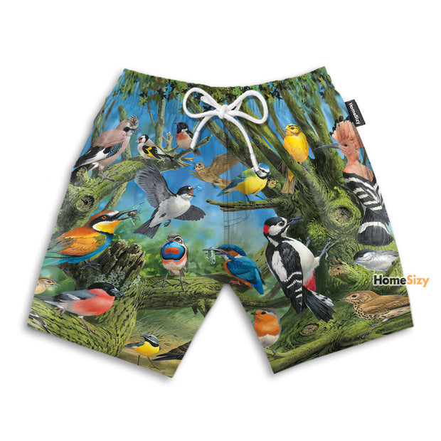 Forest Birds - Beach Shorts