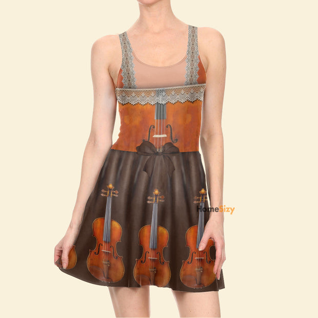 Violin Vintage Cosplay Costume - Skater Dress