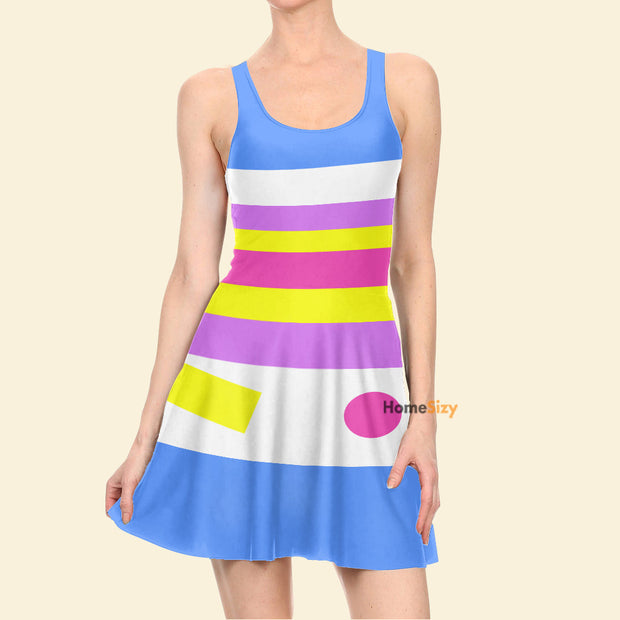 Trolls Movie Dj Suki Cosplay Costume - Skater Dress
