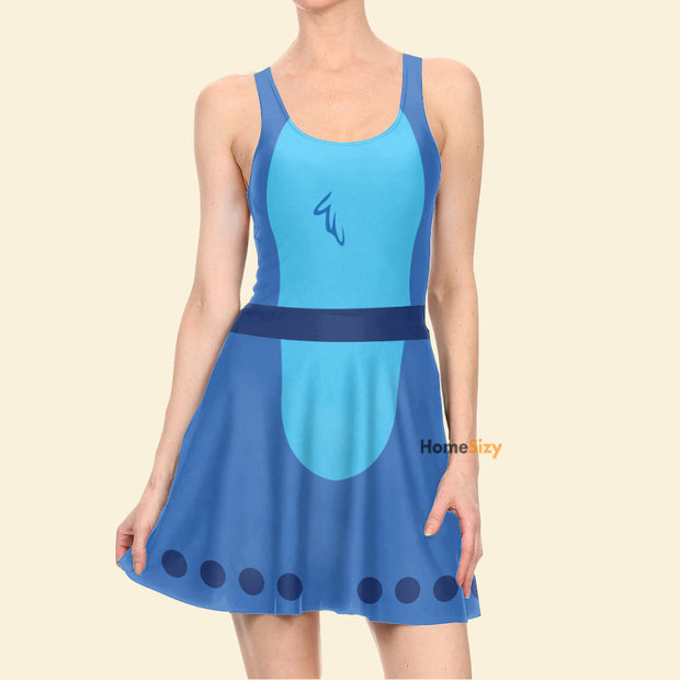 Lovable Alien Experiment Running Cosplay Costume - Skater Dress