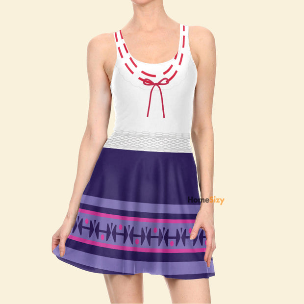 The Super Strength Sister Of The Magically Gifted Family Cosplay Costume - Skater Dress