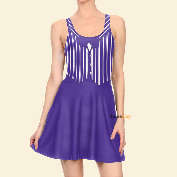 Purple Dapper Cosplay Costume - Skater Dress