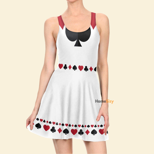 The Wonderland Card Solider Cosplay Costume - Skater Dress