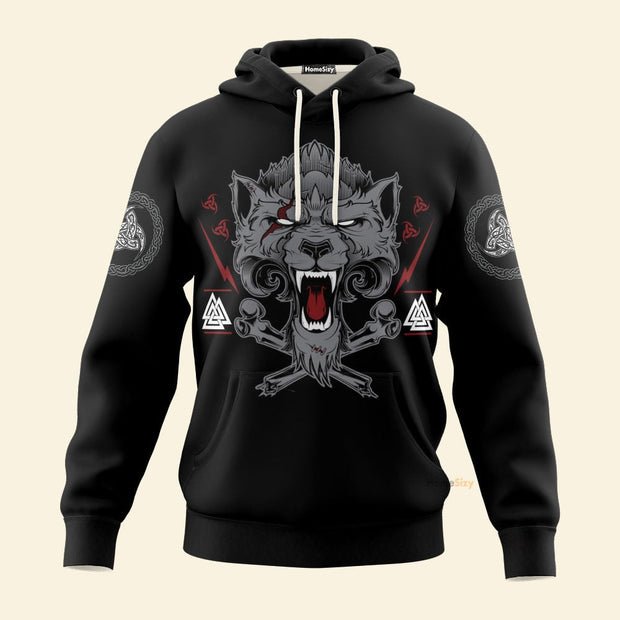 Wolf Of Odin Viking - Hoodie
