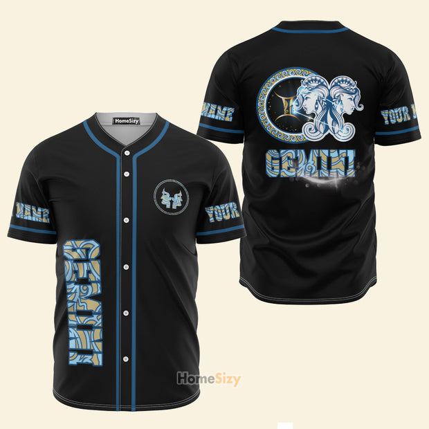 Custom Name I Am A Gemini Zodiac Z14 - Personalized Baseball Jersey