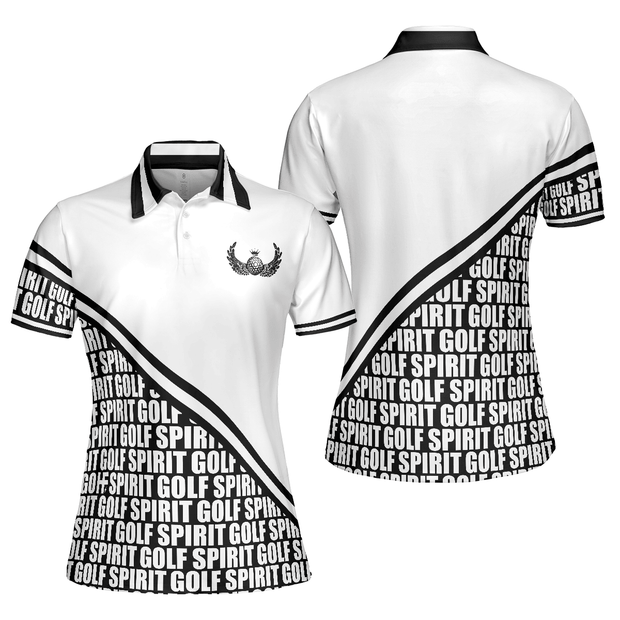 Spirit In Black And White Golf - Women Polo