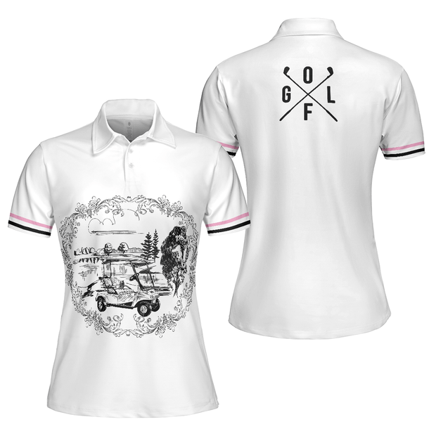 Golf Course Sketch - Women Polo